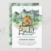 Watercolor Mountain Bridal Shower Invitation (Front/Back)