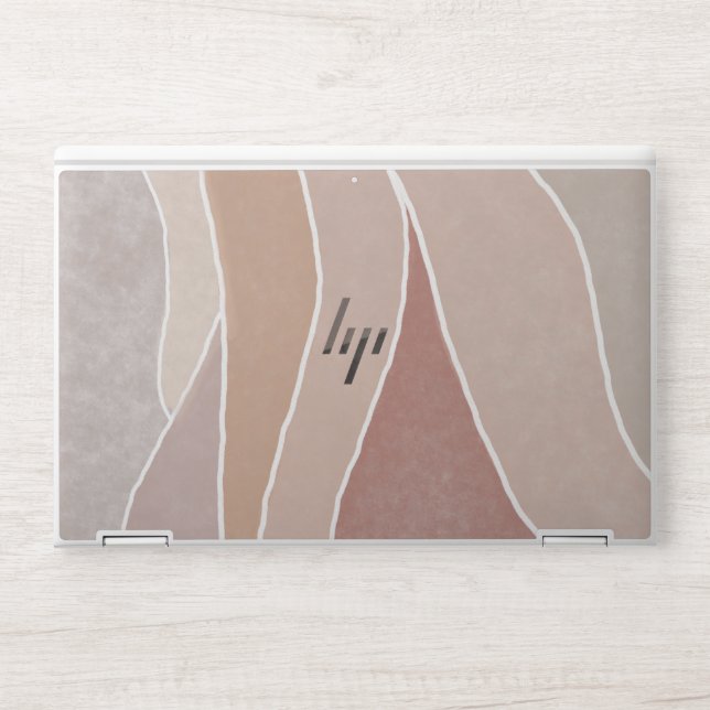 Watercolor Mountain Landscape Art HP Laptop Skin (Front)