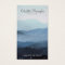 Watercolor Mountains Blue Script Name Jewelry 