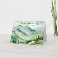Watercolor Mountains Sympathy