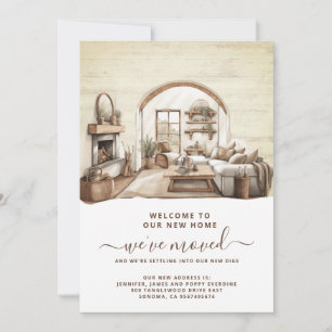 Watercolor Moving Home Home Interior Announcement