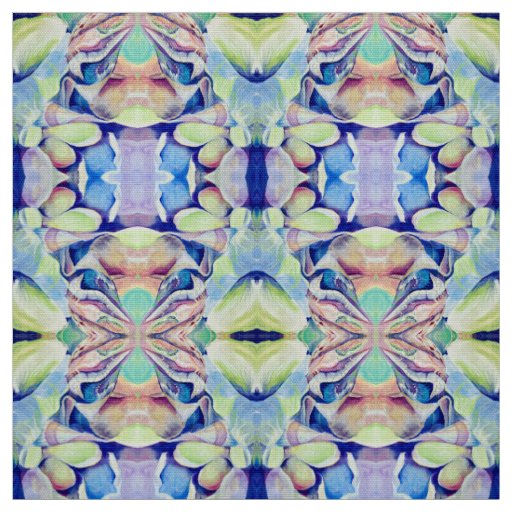 Watercolor Multicolored Vibrant Artdeco Abstract Fabric