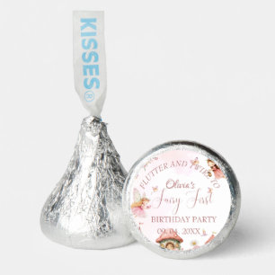 Watercolor Mushroom Fairy 1st Birthday Forest Hershey®'s Kisses®