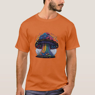 Watercolor Mushroom Magic Prints Vector T-Shirt