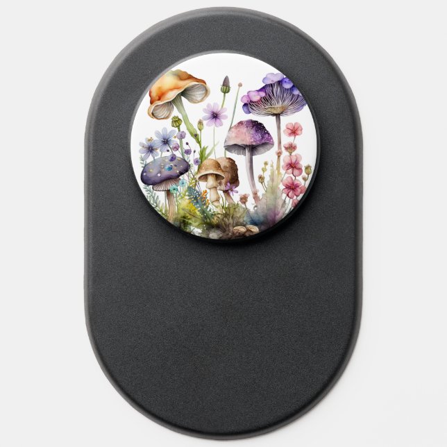 Watercolor Mushrooms  PopSocket (Popsocket)