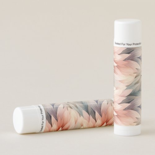 Watercolor Muted Pastel Leaf Pattern Spring Lip Balm