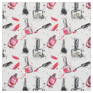 Watercolor Nail Polish Pattern Fabric