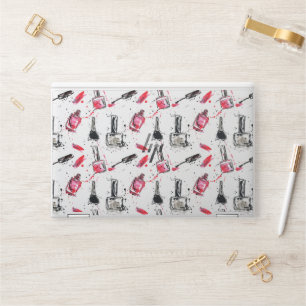 Watercolor Nail Polish Pattern HP Laptop Skin