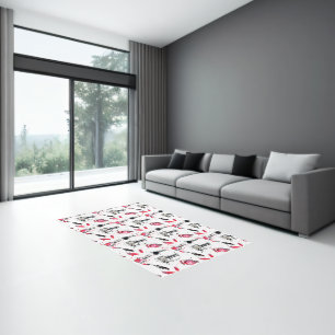 Watercolor Nail Polish Pattern Rug