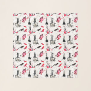 Watercolor Nail Polish Pattern Scarf