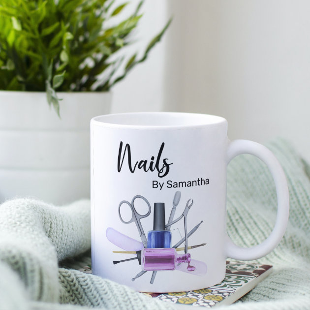 DIY Marbled Mugs with Nail Polish (with Video!) | Diy mugs, Crafts to make  and sell, Crafts to make
