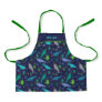 Watercolor Narwhals Under The Sea Gold Kids Apron
