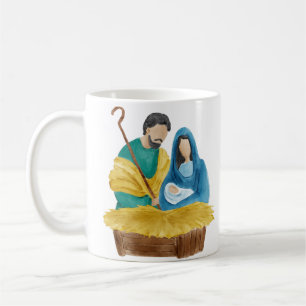 Watercolor Nativity Scene  Coffee Mug