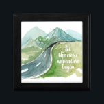 Watercolor Nature Let's The Next Adventure Begin Gift Box<br><div class="desc">Watercolor Nature Let's The Next Adventure Begin</div>