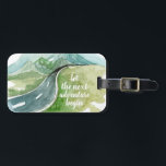 Watercolor Nature Let's The Next Adventure Begin Luggage Tag<br><div class="desc">Watercolor Nature Let's The Next Adventure Begin</div>