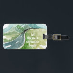 Watercolor Nature Let's The Next Adventure Begin Luggage Tag<br><div class="desc">Watercolor Nature Let's The Next Adventure Begin</div>
