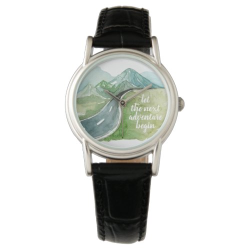 Watercolor Nature Let's The Next Adventure Begin Watch