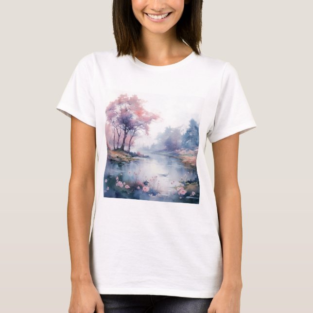 Watercolor Nature T-Shirt (Front)