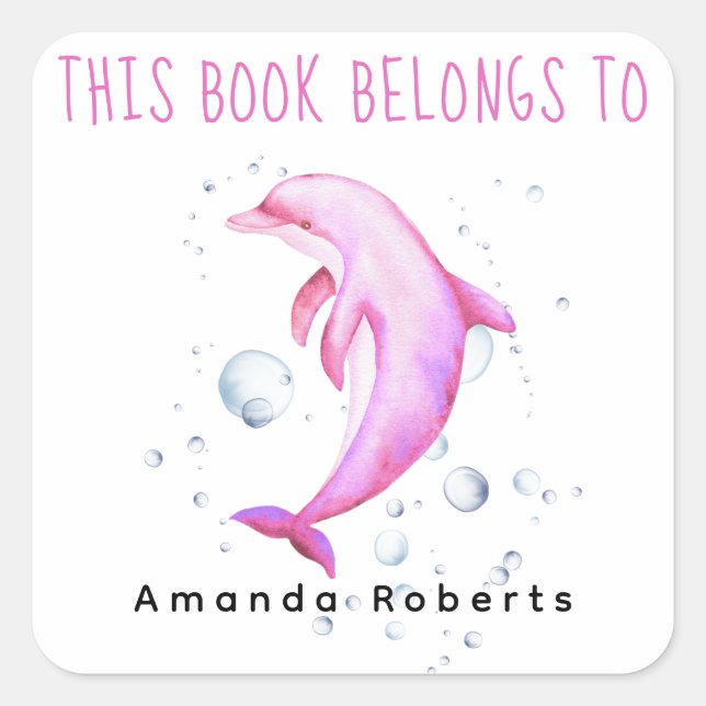 Watercolor nautical - baby shower bookplate (Front)
