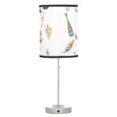 Watercolor Nautical Elements Sailor Table Lamp (Back)