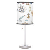 Watercolor Nautical Elements Sailor Table Lamp (Right)