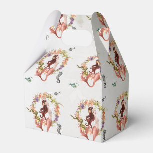 Watercolor Nautical Mermaid Favor Boxes
