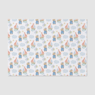 Watercolor Nautical Sailboat Balloon Bear Tissue Paper
