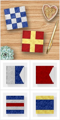 Nautical Flag Paperweights