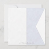 Watercolor Nautical Signal Maritime Flag (Back)