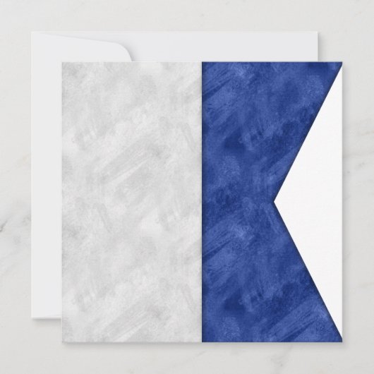 Watercolor Nautical Signal Maritime Flag (Front)