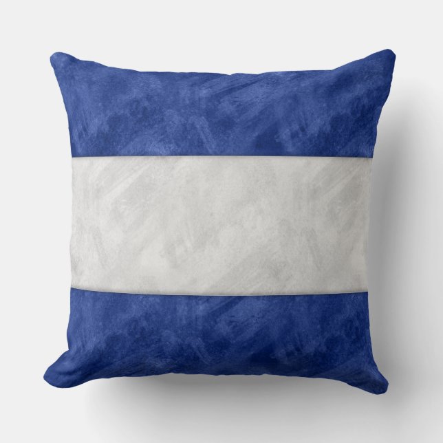 Watercolor #Nautical Signal Maritime Flag | NB API Throw Pillow (Front)