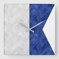 Watercolor Nautical Signal Maritime Flag