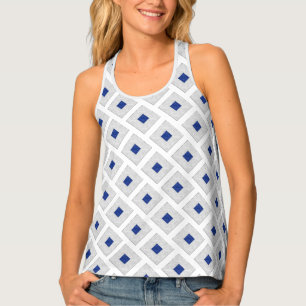 Watercolor Nautical Signal Maritime Flag Tank Top