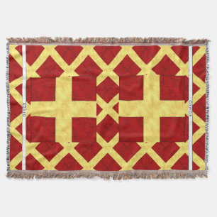 Watercolor Nautical Signal Maritime Flag Throw Blanket