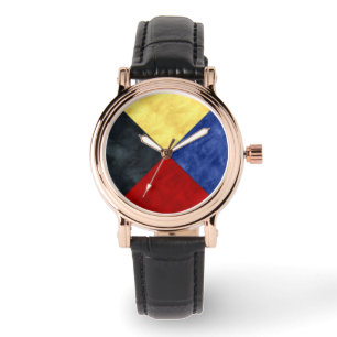 Watercolor Nautical Signal Maritime Flag Watch