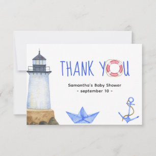 Watercolor nautical - thank you