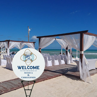 Watercolor Nautical Welcome Wedding