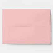 Watercolor Navy Blush Floral Elegant Wedding Envelope (Back (Top Flap))