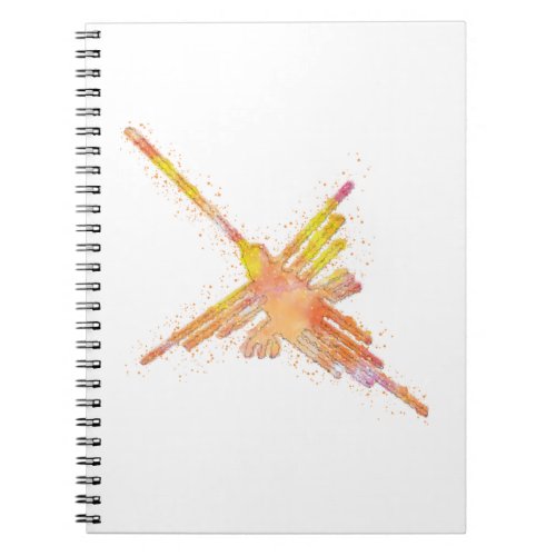 Watercolor Nazca Hummingbird Notebook