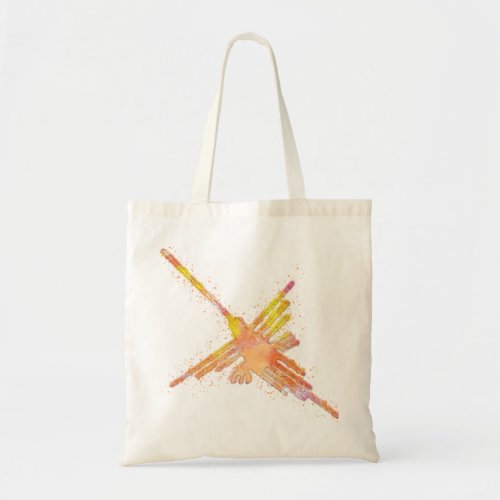 Watercolor Nazca Hummingbird Tote Bag