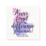 Watercolor Never Forget The Difference Retirement Napkins