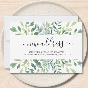 Watercolor New Address Moving Announcement