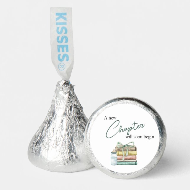 Watercolor New Chapter Baby Shower Hershey®'s Kisses® (Front)