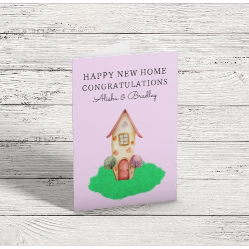 Watercolor New Home  Card