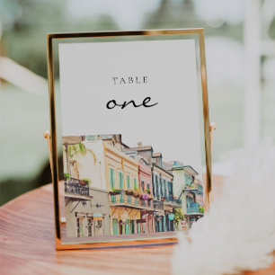 Watercolor New Orleans Table Numbers