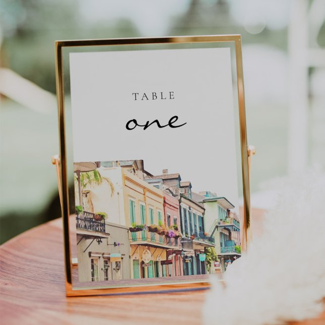 Watercolor New Orleans Table Numbers (Creator Uploaded)