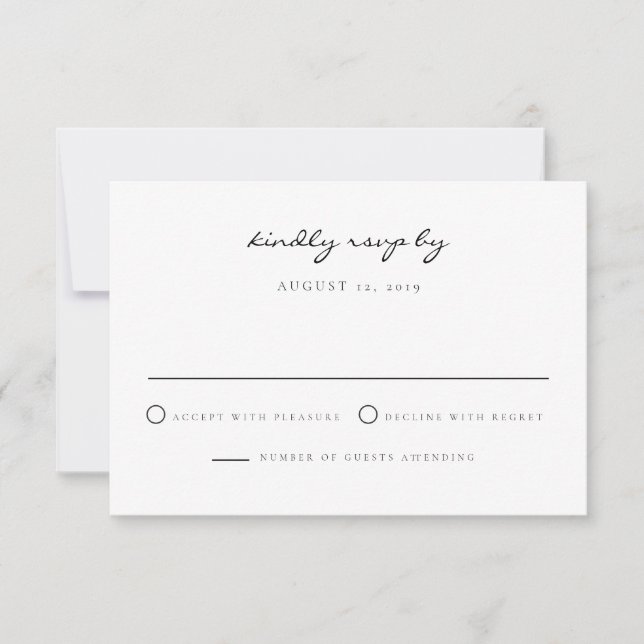 Watercolor New Orleans Wedding RSVP Card (Front)