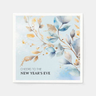 Watercolor New Year's Eve Party Napkins