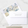 Watercolor New York City Skyline Return Address Envelope