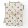 Watercolor Newborn Illustrations Baby Shower Wrapping Paper Sheets